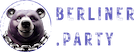 Berliner.party-Logo mit Berliner Partybär